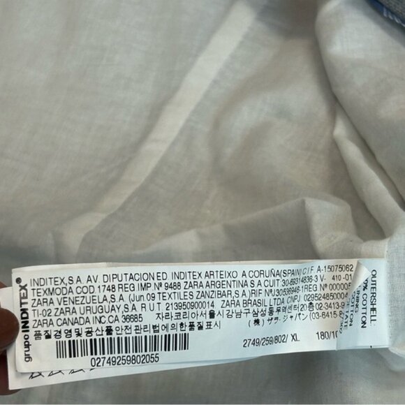 Zara Gray oversized single breasted blazer jacket Sz XL - Picture 8 of 14